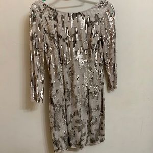 Adrianna Papell Long Sleeve Knee-Length Dresse